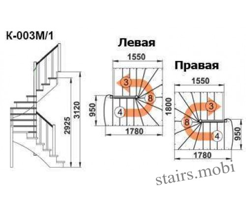 К-003М/1 вид5 чертеж stairs.mobi